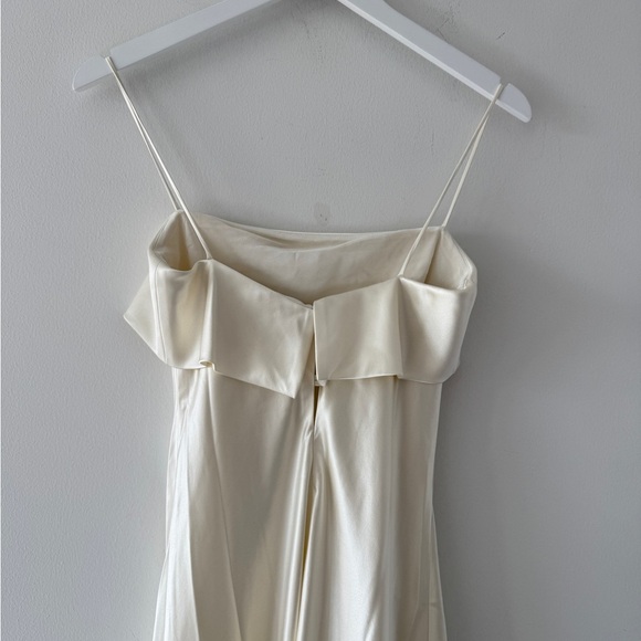 REFORMATION NWT Jovie Silk Ivory Dress - Picture 6 of 13